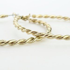 Golden plated Accessorize hoop earrings